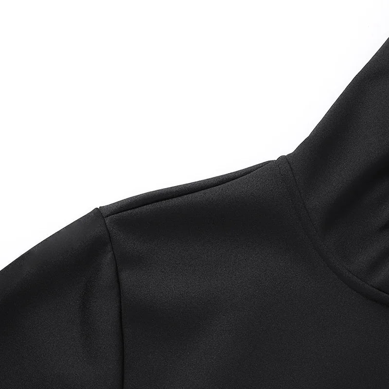 Mens Winter Tech Fleece Tracksuit Set Warm Hooded Sweatshirt and Pants Two Piece