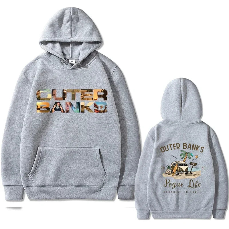 Unisex Hooded Sportswear Jacket - Harajuku Pattern Oversized Hoodie