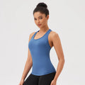 Women’s Sleeveless Yoga Tank Top - Breathable Gym Sport Shirt for Running