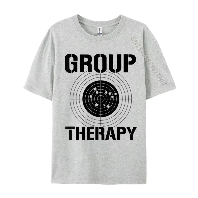 Men’s Group Therapy Graphic T-Shirt Cotton Casual Retro Tee
