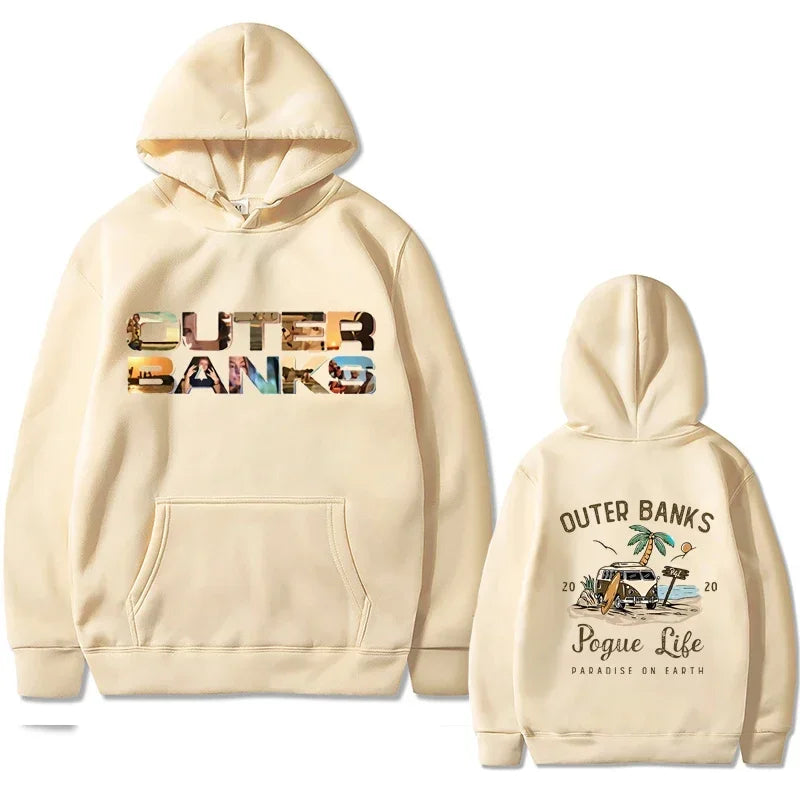 Unisex Hooded Sportswear Jacket - Harajuku Pattern Oversized Hoodie