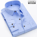 Men's Slim Fit Long-Sleeve Printed Shirt - Non-Iron Breathable Business Casual