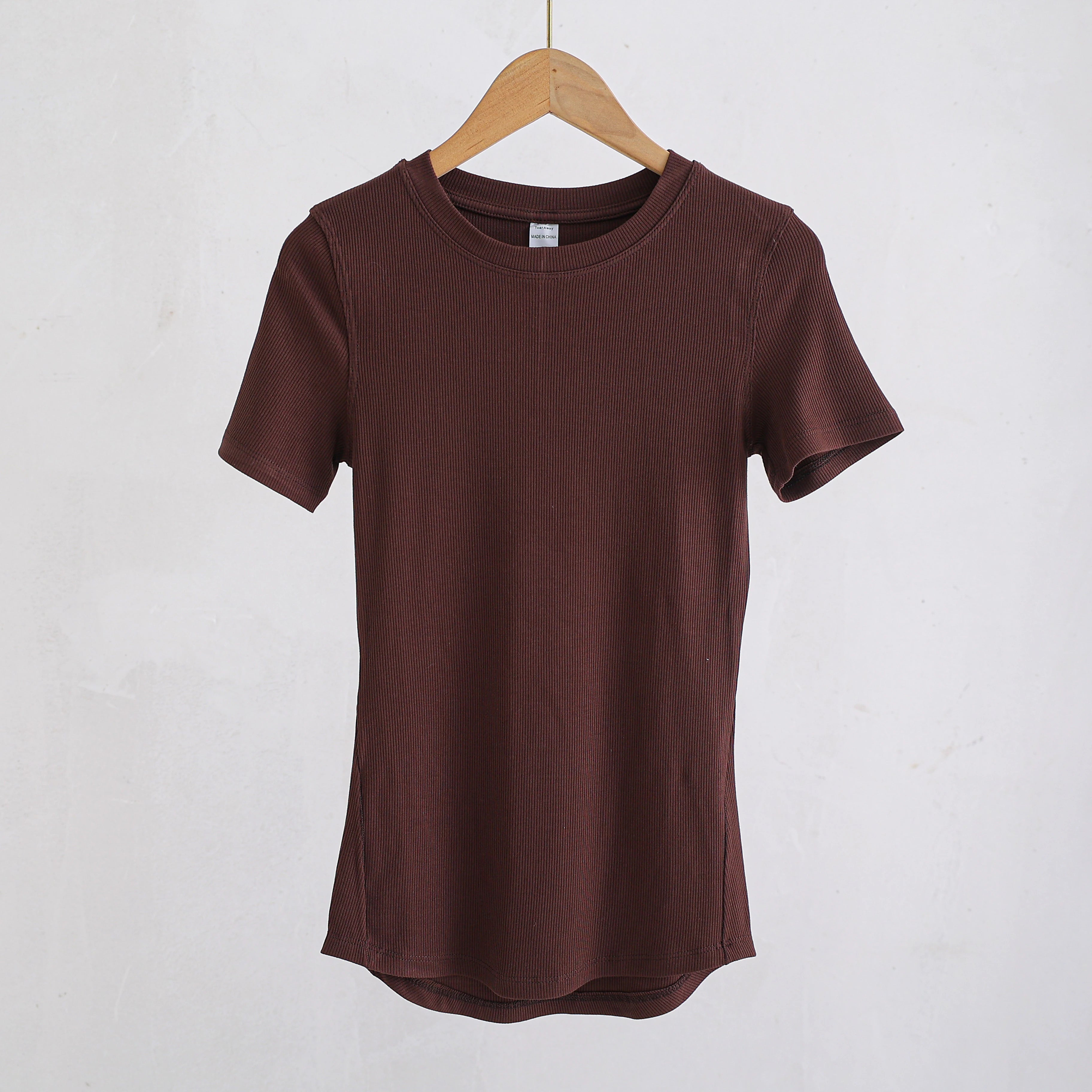 Women’s Slim-Fit Yoga T-Shirt - Short Sleeve Seamless Top for Pilates & Gym