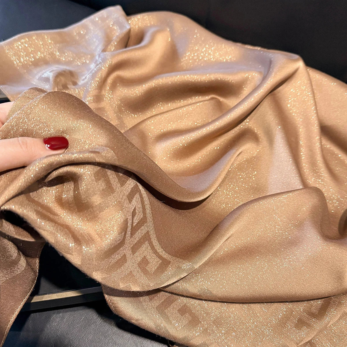 2025 Latest Spring and Autumn Women's Fashion Hijab Silky Muslim Square Sun Protection Shawl Luxury Brand Soft Female Scarf