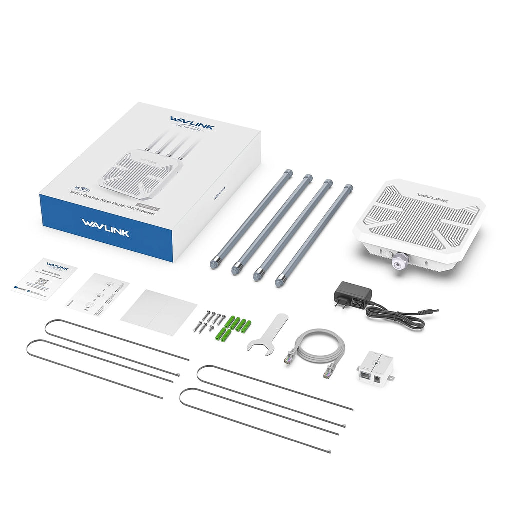 WAVLINK AC600/1200 High Power Outdoor Router Dual Band Weatherproof Long Range Mesh Technology 4 Directional Antennas - trendingshoping.com