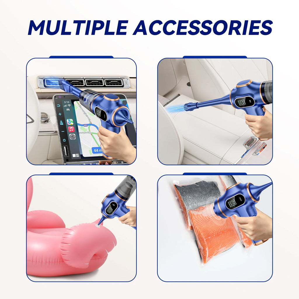 BELIBUY Portable Car Vacuum Cleaner Multifunctional Household Cleaning Machine High-Power Office Strong Carpet Cleaner Machine - trendingshoping.com