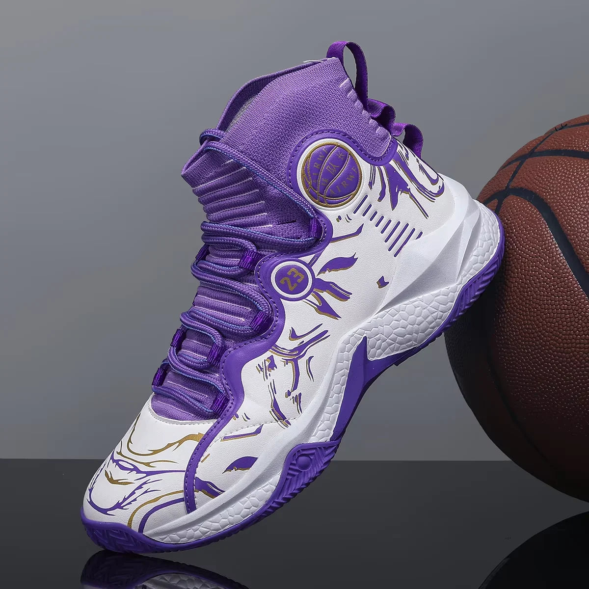 2025 Men’s Basketball Sneakers | Anti-Skid Cushioning Sports Shoes for Training & Casual Wear