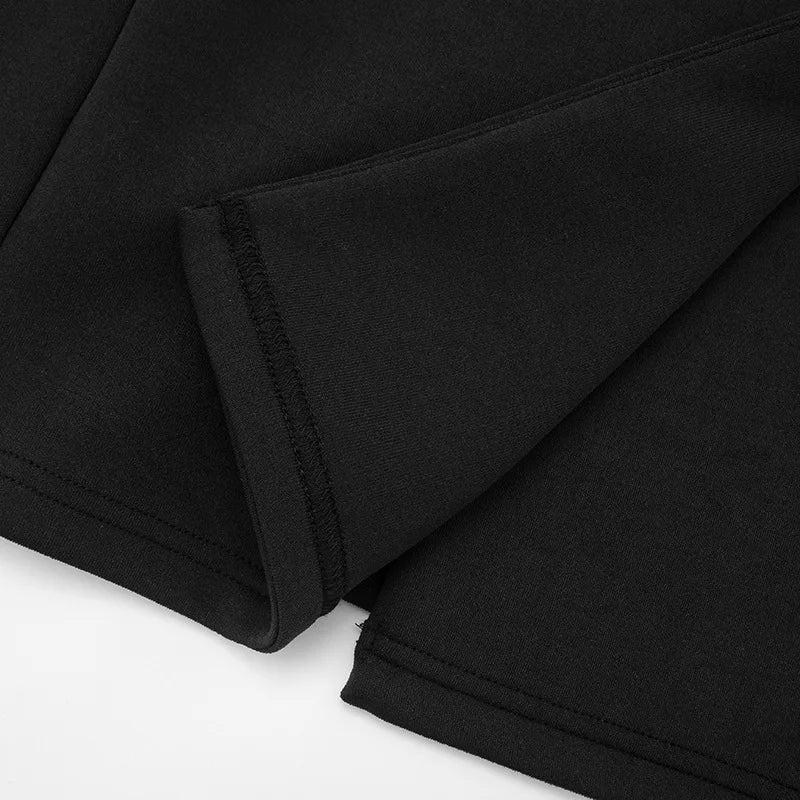 Women’s Deep V Neck Long Sleeve Mini Blazer Dress Double Breasted High Waist