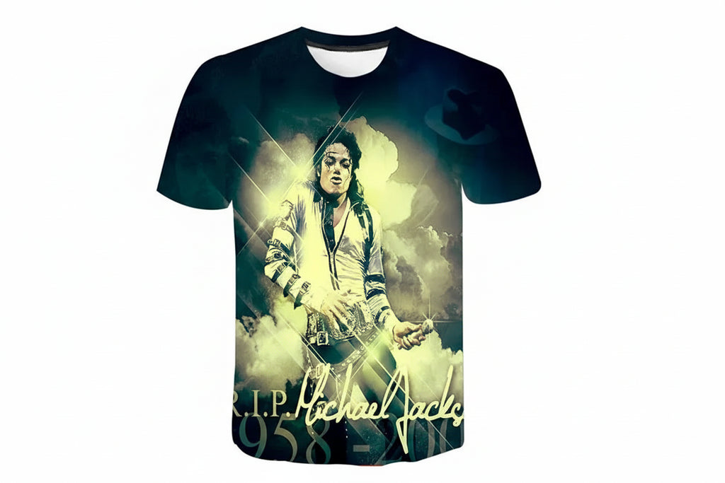 TShirts Singer Michael Jackson 3D Print Casual Fashion Oversized Round Neck T Shirt Kids Boys Girls Tees Tops Tshirt Clothes