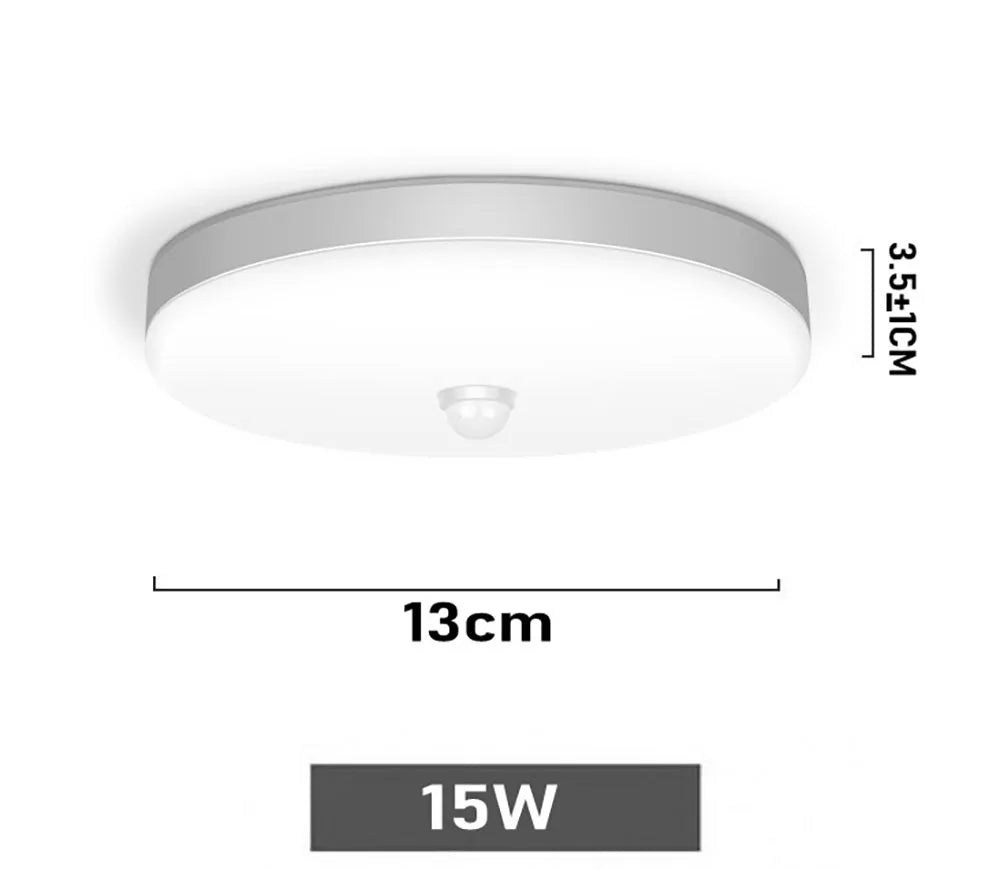 Smart Home LED Ceiling Light With PIR Motion Sensor 20W 30W AC Indoor Lamp For Room Hallway Corridor