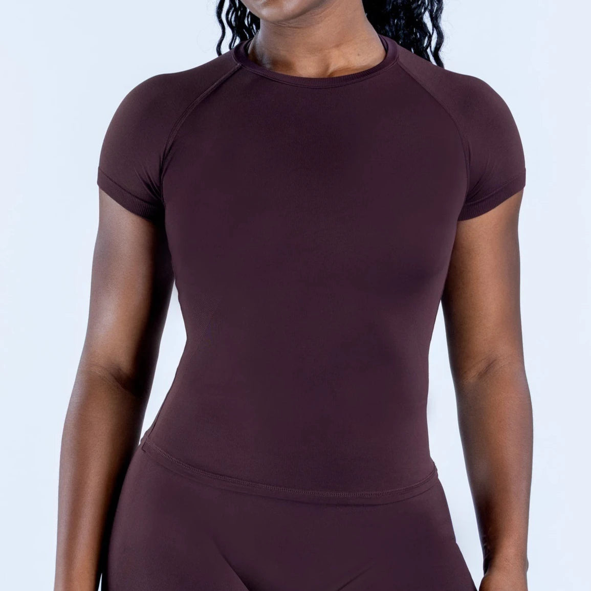 Impact Short Sleeve Workout Top for Women Lightweight Gym Crop Top Longline Stretchy Yoga Sports Shirt