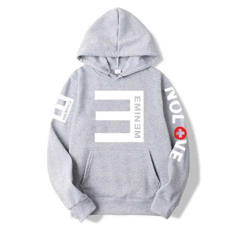 Eminem Music Album Hoodie – World Tour Graphic Oversized Sweatshirt for Men & Women, Hip Hop Streetwear