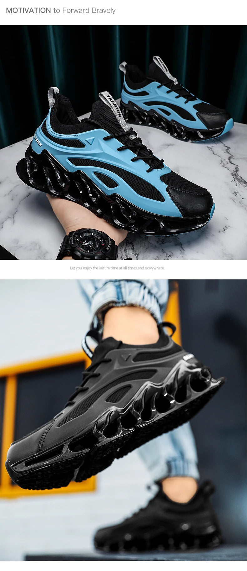 Elite Racer Series - Luxury Breathable Performance Sneakers - Men's Urban Fashion Trainer - SKU-CODE