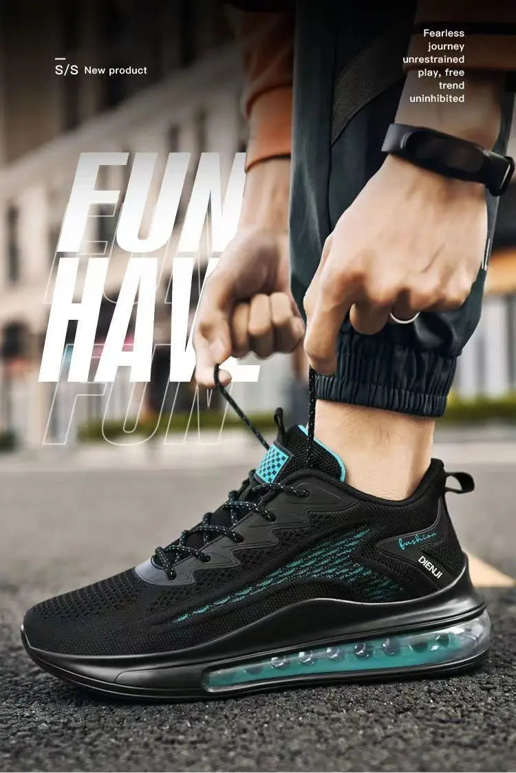 Men’s 2025 Running Sneakers | Shock-Absorbing Non-Slip Lightweight Sports Shoes