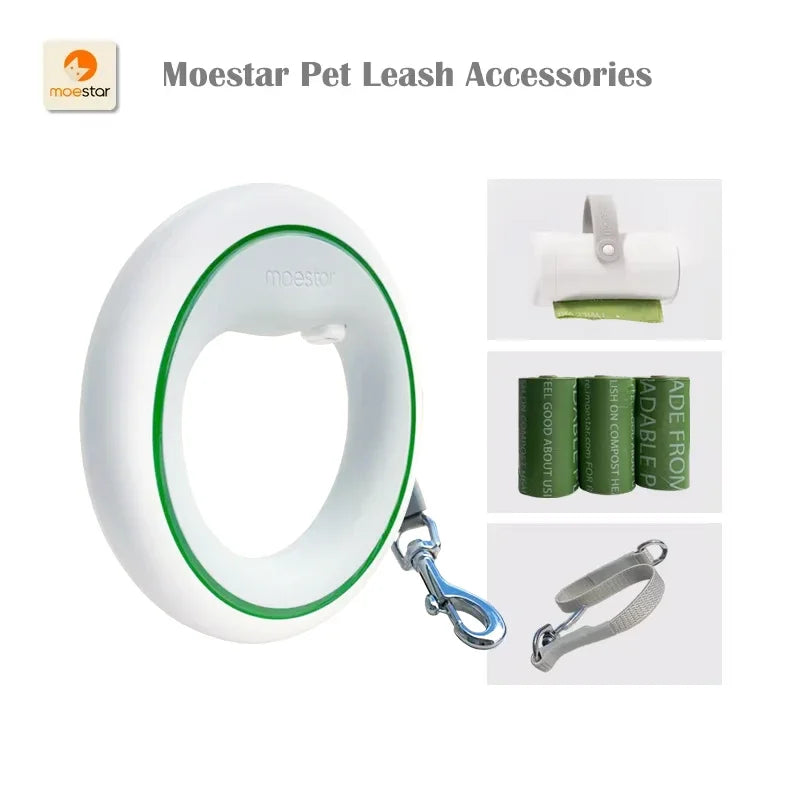 Pet Leash Poop Bag Dispenser Extension Belt with Bags