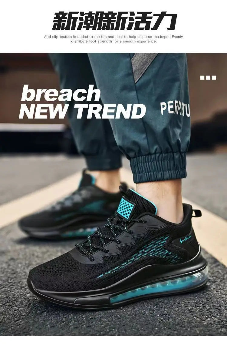 Men’s 2025 Running Sneakers | Shock-Absorbing Non-Slip Lightweight Sports Shoes