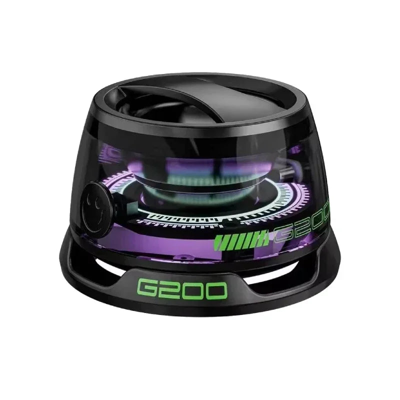 G200 Portable Bluetooth Speaker with Bluetooth 5.3, RGB Ambient Light, Long Battery Life & Magnetic Phone Stand