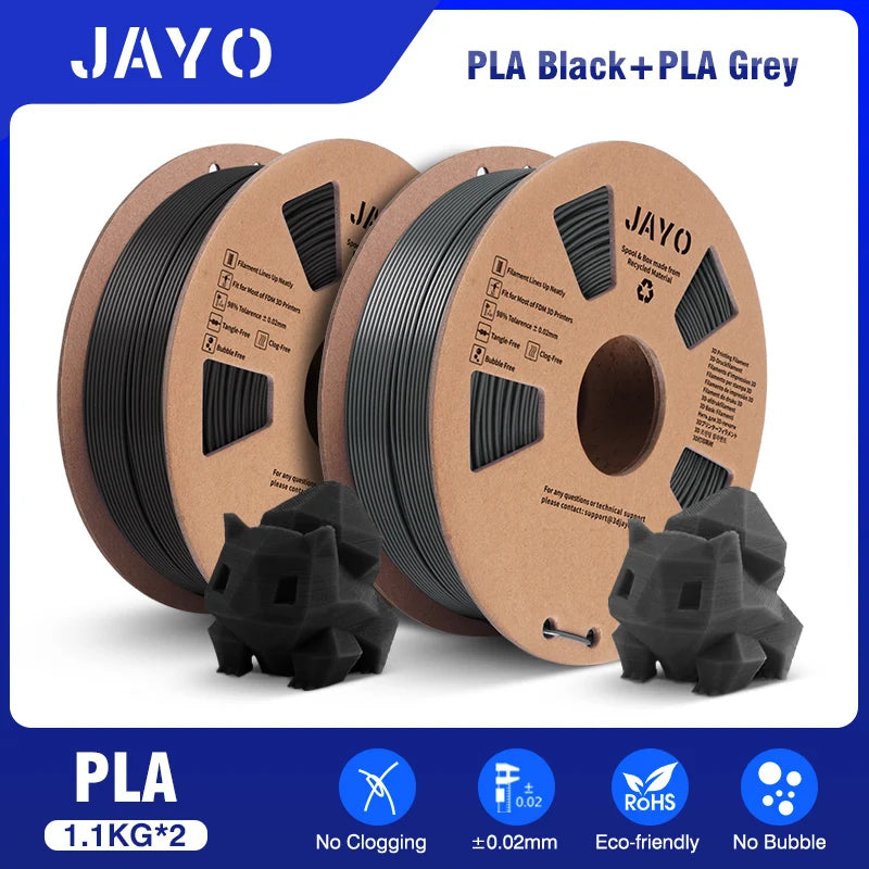 JAYO PETG/PLA/SILK/PLA Meta/PLA+/ABS 2Rolls 3D Printing Filament 1.75MM Children Creative Model Material For 3D Pen Filament - trendingshoping.com