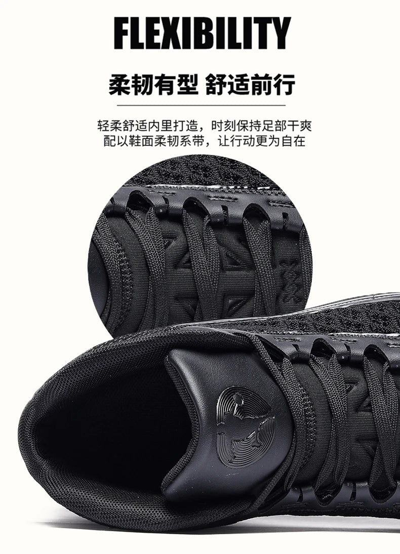 Men’s High-Top Basketball Sneakers | Breathable Non-Slip Outdoor Sports Shoes