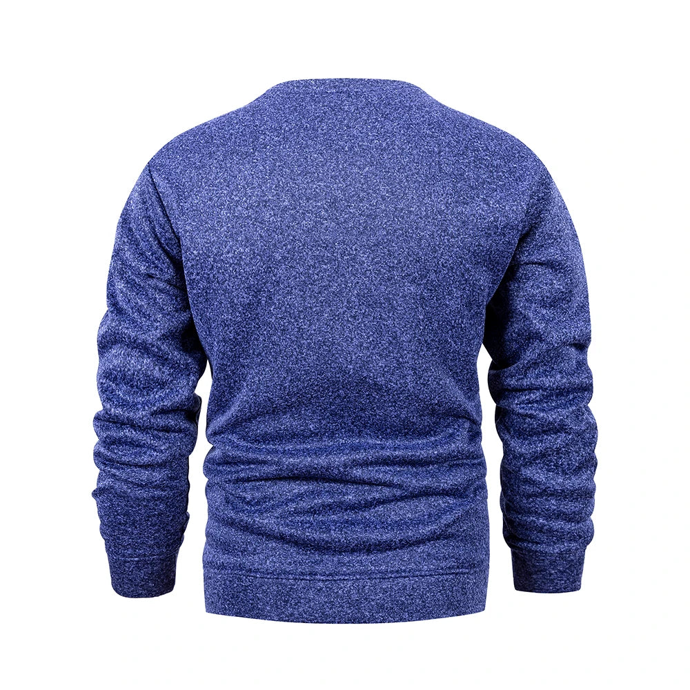 Men’s Long Sleeve Crew Neck Sweater Basic Pullover Autumn Warm Casual Sweatshirt
