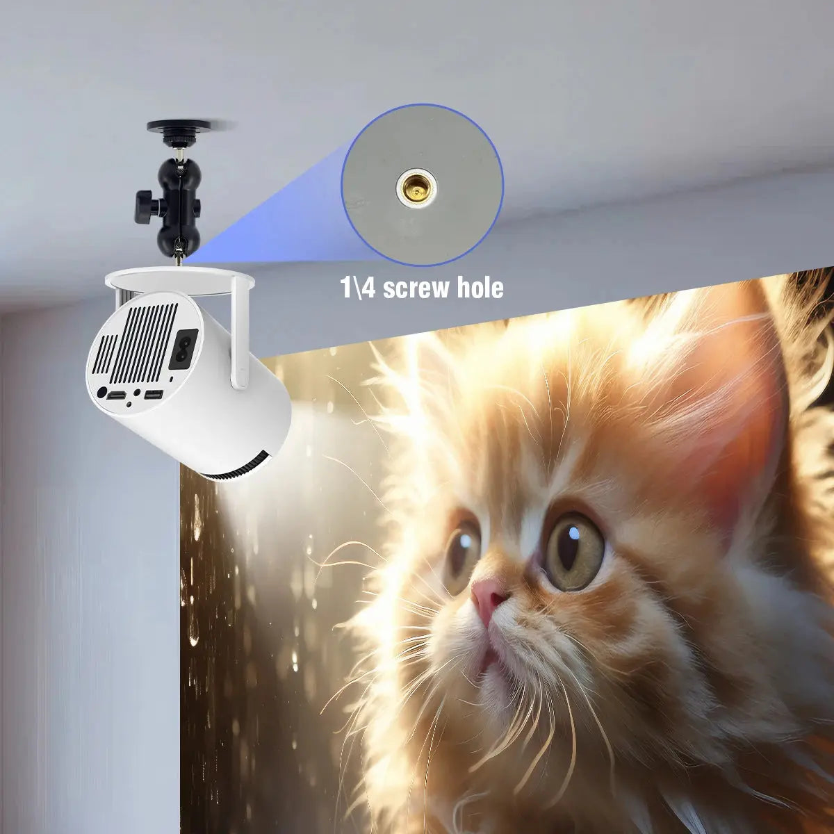 Magcubic HY310X 4K HD Portable Projector 1920×1080P 420 ANSI Android 11 with BT5.4 & 5W HiFi Speaker - trendingshoping.com