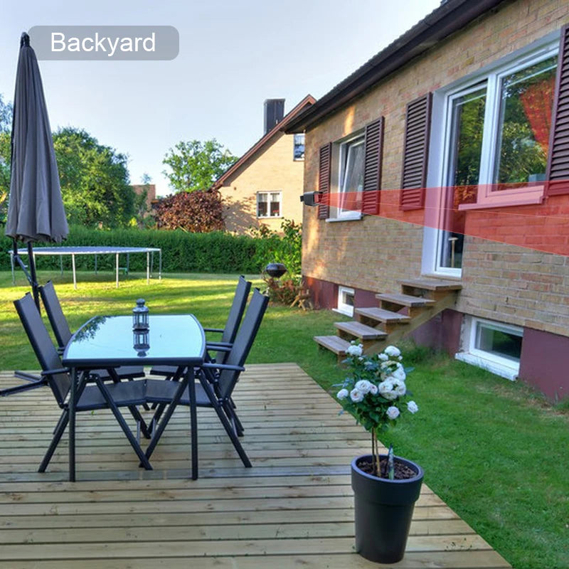 Smart Outdoor Home Security Weather Resistant Wifi Motion Sensor Detector With App Notifications Alexa Compatible