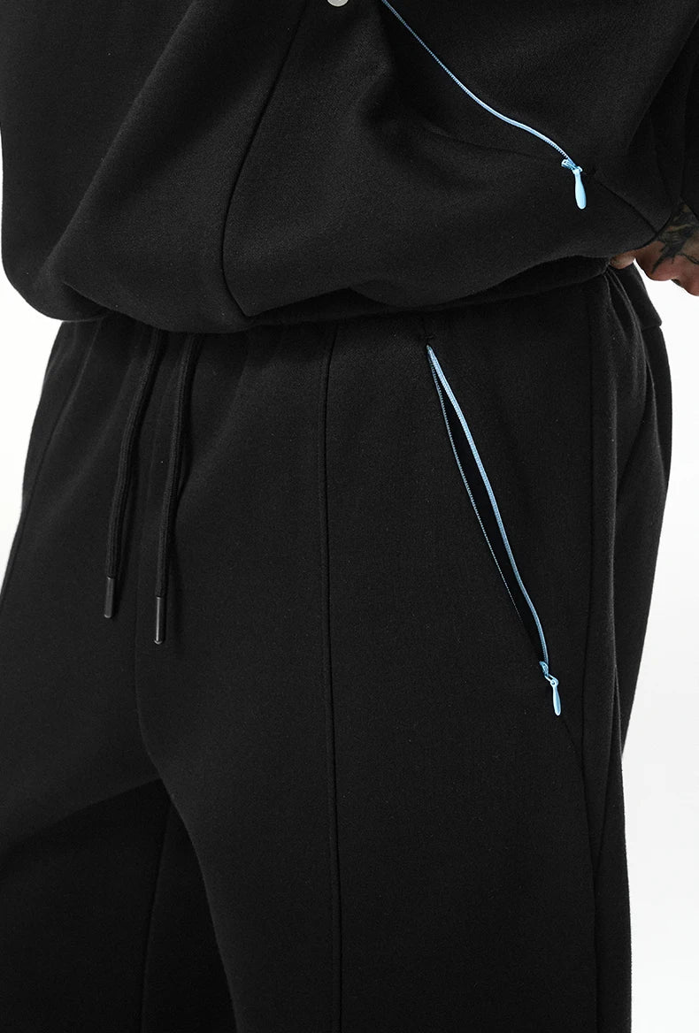 Inflation Men Tech Fleece Hoodie Tracksuit – 2025 Winter Warm Zip Up Jacket and Blade Pants Set