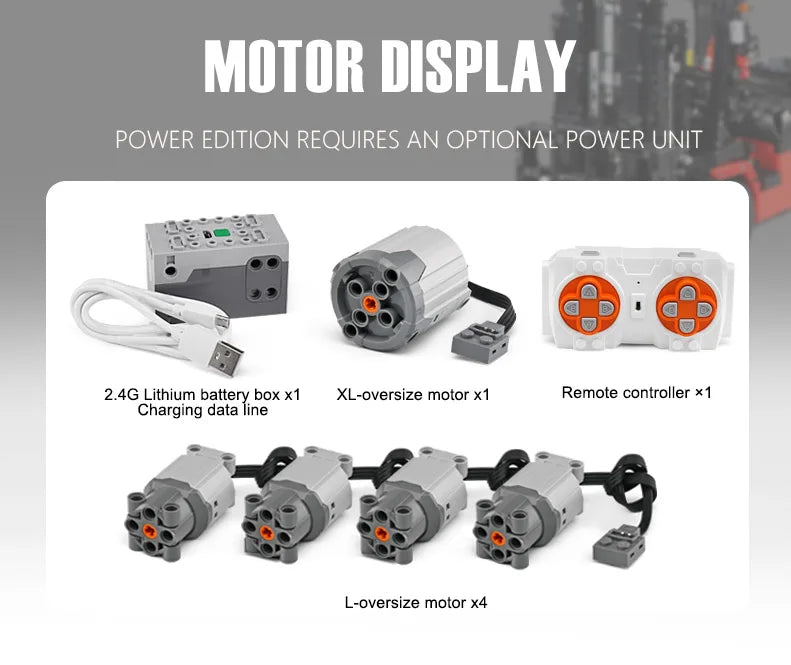 MOULD KING 13106 Technical Car Toys The MOC-3681 APP&RC Custom Forklift Truck Model Building Blocks Bricks Kids Christmas Gift - trendingshoping.com