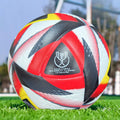 Official Match Soccer Ball - Size 5 Seamless PU Material Training Football - White/Black