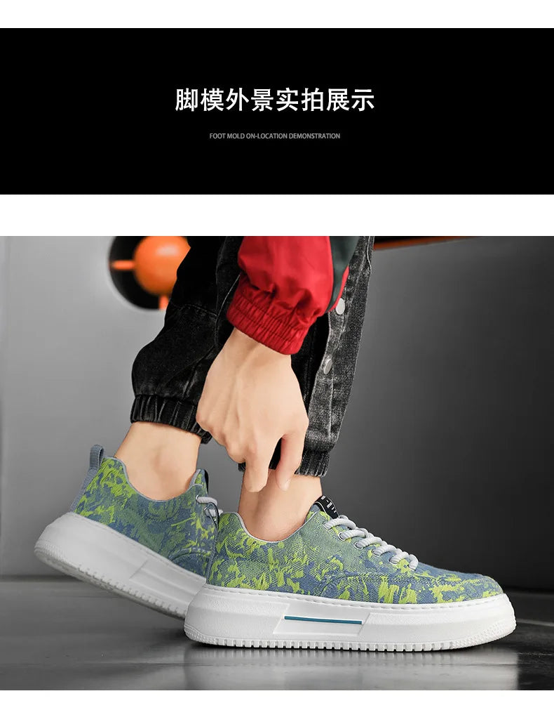 Men’s Casual Platform Sneakers | Breathable Non-Slip Sports Shoes 2025