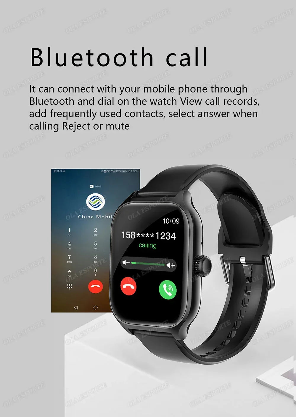 1.83'' Smart Watch for Android & iOS – HD Display, Bluetooth Call, Message Alerts, Music, Sports Modes for Men & Women Gift - trendingshoping.com