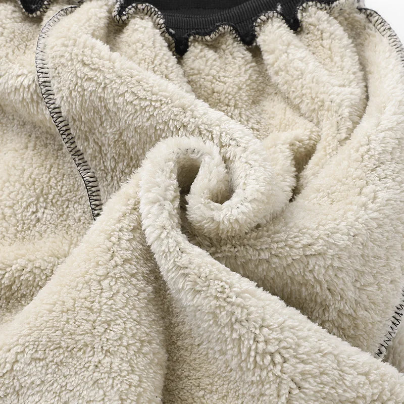 Mens Winter Tech Fleece Tracksuit Set Warm Hooded Sweatshirt and Pants Two Piece