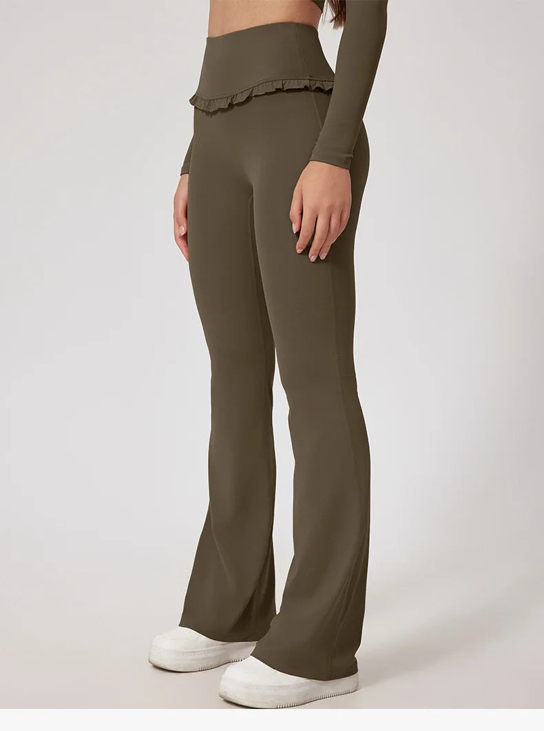 Women's Sportswear Yoga Set 2PCS Gym Clothes Yoga Suits For Women Fitness Set Tracksuits Yoga Long Sleeve Gym Flared Leggings