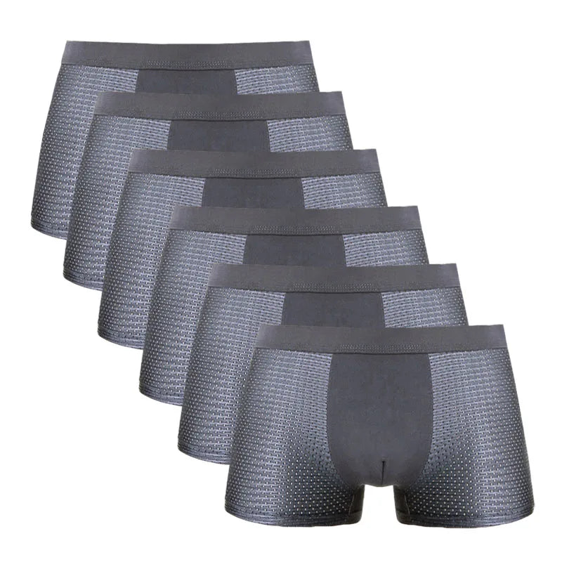 6PCS/Lot 8XL Mesh Mens Underwear Boxers Men Boxer Underwear men Boxers for Men Underwear Boxer Shorts Men Boxers Men Pantis