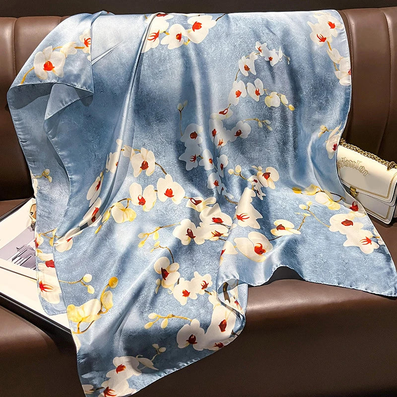 Spring Scarf Women's Luxury Design Polyester Material Soft Shawl Beach Scarf