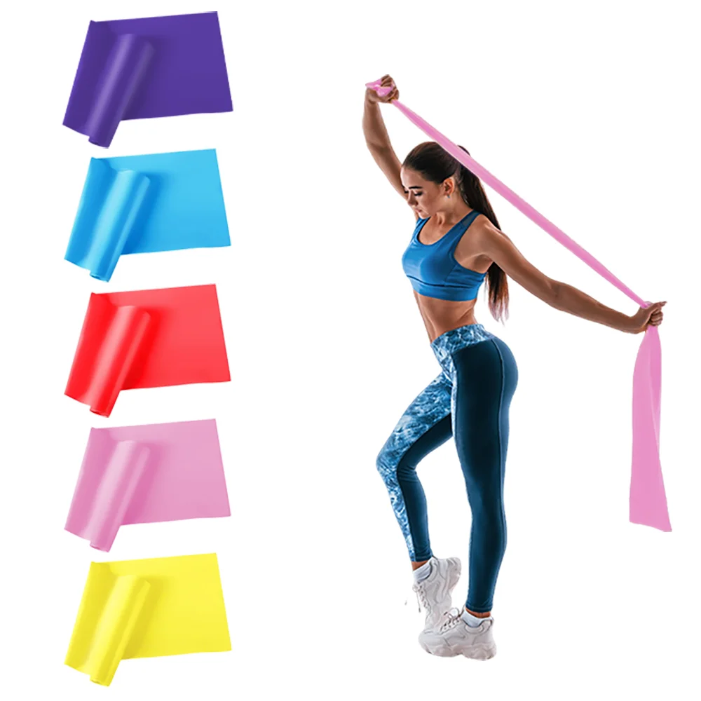 Resistance Bands for Working Out Elastic Exercise Bands Set for Yoga Pilates Rehab and Home Gym
