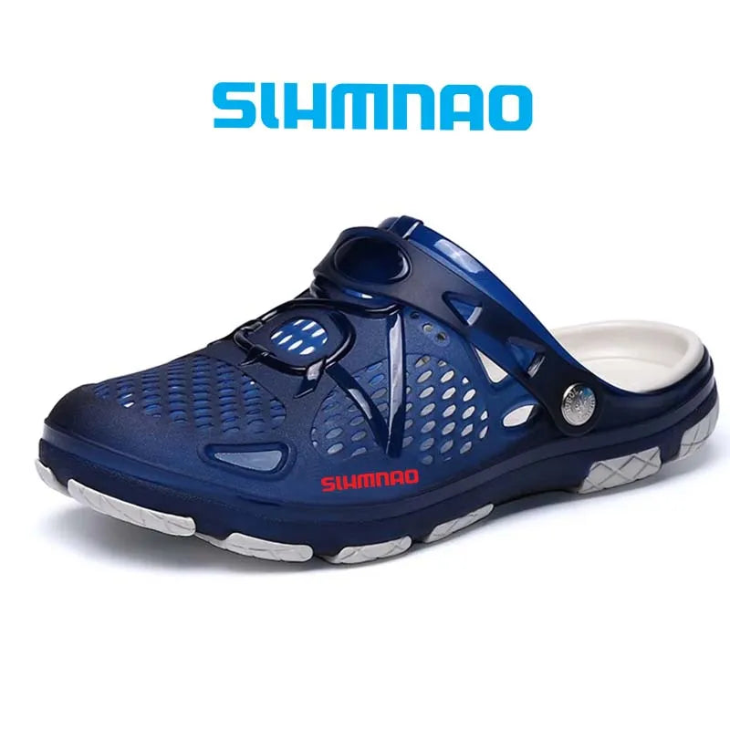 2026 Men's Summer Outdoor Sandals Anti-Skid Thick Soled Fishing Shoes - Lightweight Casual Beach Water Shoes - Durable Breathable Garden Clogs & Home Slippers