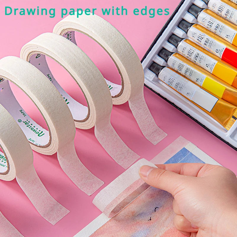 White Masking Tape 20M | Adhesive Painter’s Tape for DIY, Craft & Painting