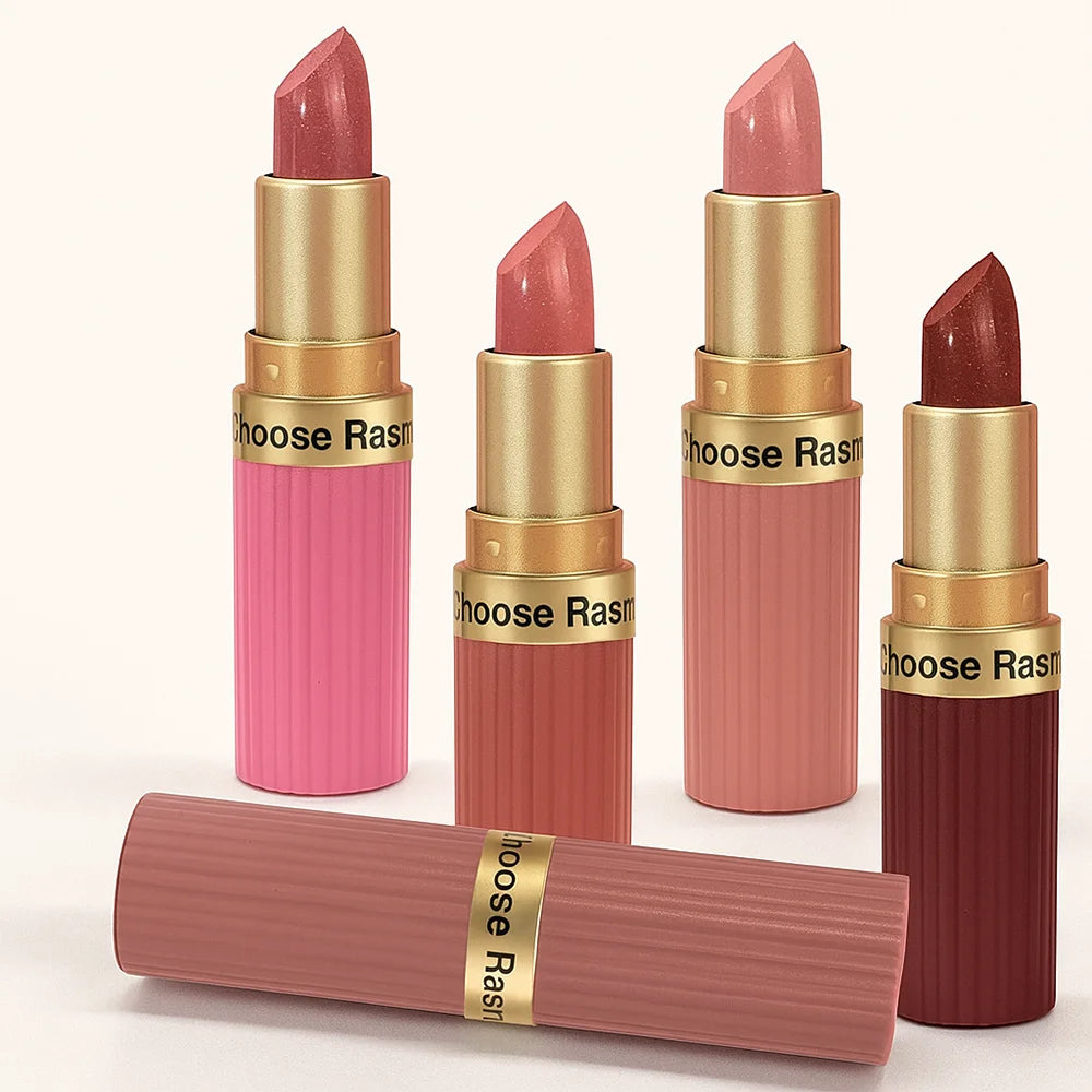 Pearlescent Pink Glitter Lipstick Metallic Shimmer Matte Velvet Lipstick for Women