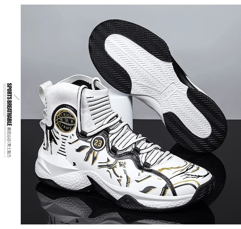 2025 Men’s Basketball Sneakers | Anti-Skid Cushioning Sports Shoes for Training & Casual Wear