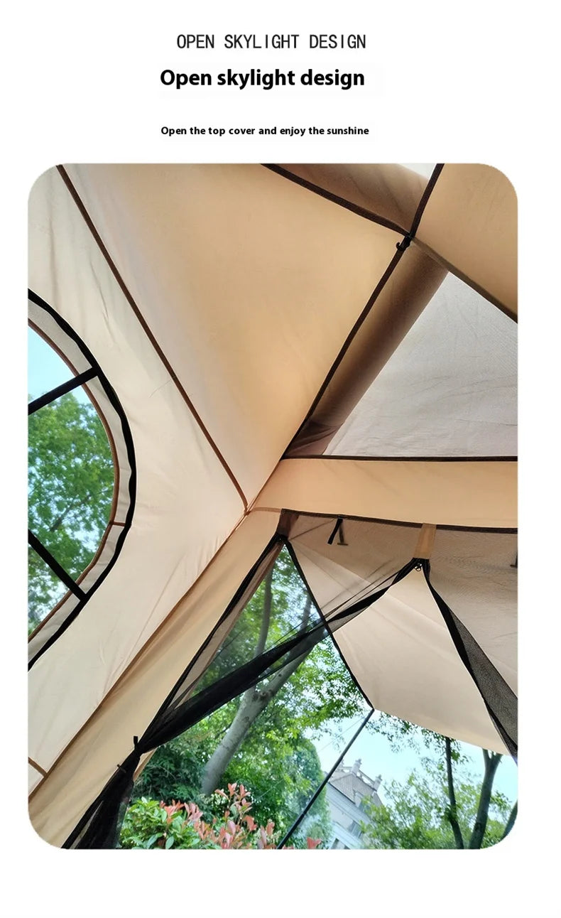 Lohascamping Large Inflatable Camping Air Tent For 4 To 5 People Family Hiking Outdoor Dome Shelter