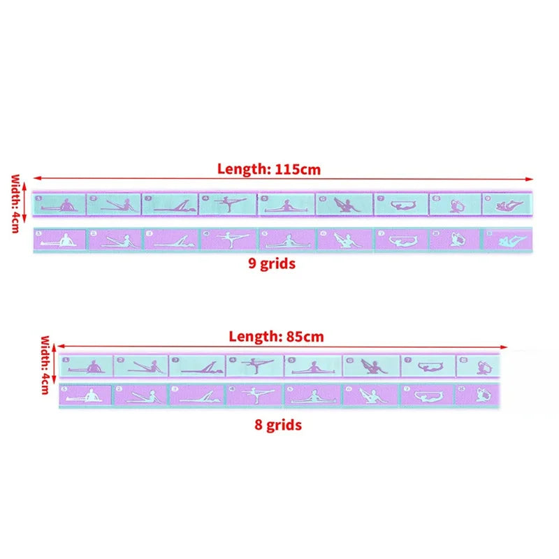 Yoga Resistance Band Elastic Stretching Belt Pilates Fitness Pull Strap Multi Functional Workout