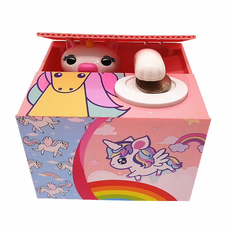 Panda Coin Box Kids Money Bank Automated Cat Thief Money Boxes Toy Gift for Children Coin Piggy Money Saving Box Christmas gift - trendingshoping.com