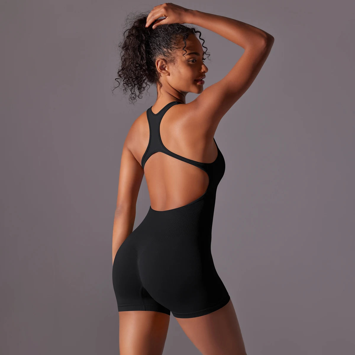 Sexy Back Jumpsuit Gym Set Women Training Yoga Suit Sportswear Women Sports Jumpsuit Fitness Rompers Stretch Workout Bodysuits