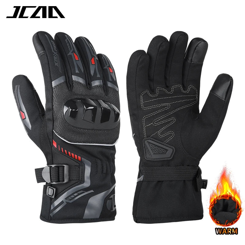 Warm Winter Riding Gloves Waterproof Thickened Insulation & Hard Knuckle Protection | Motorcycle & Bike Gloves (Great Present)