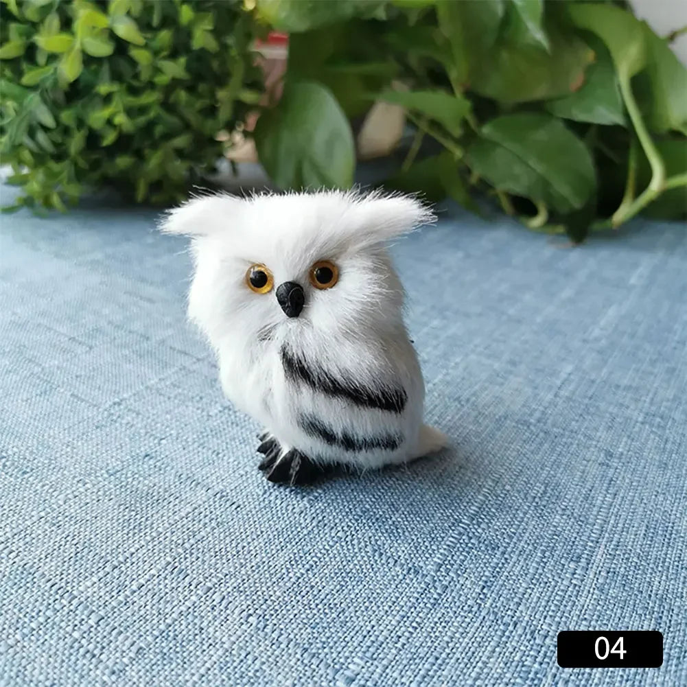 Simulation Owl Ornaments Plush Toys Cute Doll Artificial Fur Toy Christmas Tree Decor Pendant Christmas Gift For Kids Home Decor - trendingshoping.com