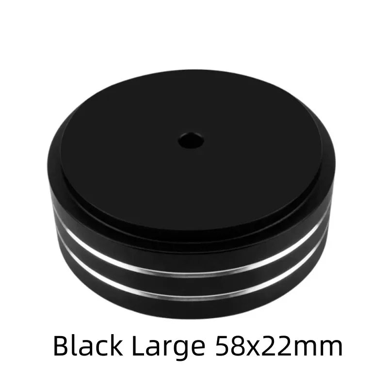 Speaker Spikes Stand Feet Pad Foot For Speakers CD Amplifier 58x22mm 40x20mm Aluminum Alloy Rubber Portable Audio Video 4sets