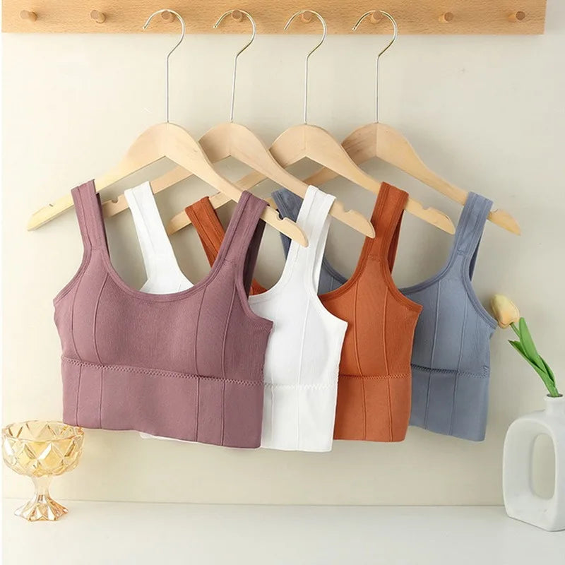 Women’s Seamless Sports Bra – Breathable Anti-Sweat Fitness Top for Gym & Yoga