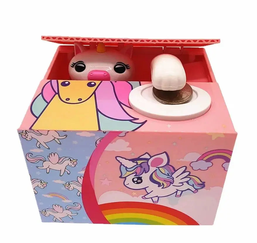 Panda Coin Box Kids Money Bank Automated Cat Thief Money Boxes Toy Gift for Children Coin Piggy Money Saving Box Christmas gift - trendingshoping.com