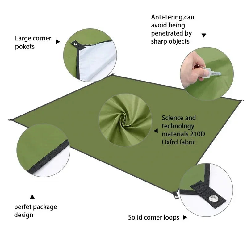 Solar Outdoor Camping Light 10 Meter String Light RGB LED Tent Atmosphere Light With Hook